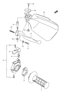 RMX250 Right knuckle cover