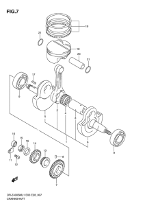 DR-Z400 Вал коленчатый