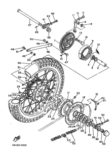 XT500 Переднее колесо