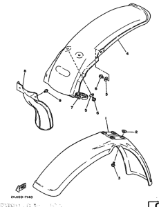 YZ490 YZ490U Крыло