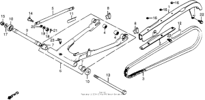 CB650 Swingarm + chain case