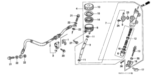 CBR900RR Задний тормозной цилиндр