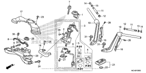 GL1800 Handlebar + Top Bridge
