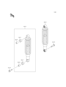 BJ250 Амортизатор