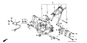 CR250R Frame body /  ignition coil