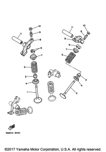 XV250 Клапана