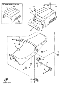 FZR1000 Сиденье