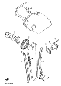 XT600H (33.OKW) Camshaft. chain