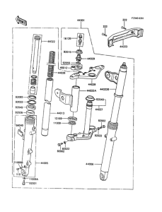 ER250 Передняя вилка