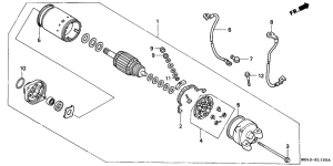 NTV650 Стартерный мотор