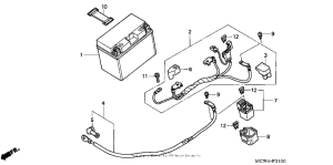 VFR800 (ABS) Аккумулятор