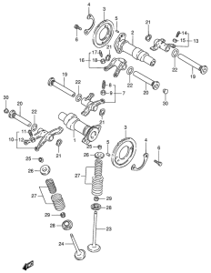 VS800 Распредвал -клапана