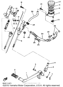 FZ600SC Задний торм цилиндр