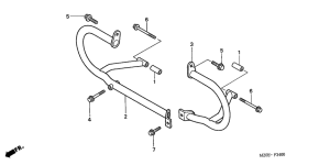 GL1500CD Зажита двигателя