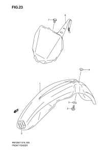 RM125 Переднее крыло