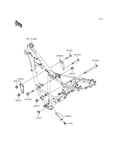 KMX125 Рама ,крепежные детали