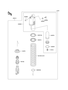  Абсорбер удавный в сборе задний