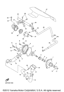 FJR1300AS Водяной насос