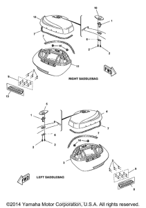 XV1900CT Боковые кофры