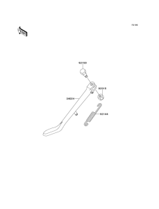 VN250 Подножка