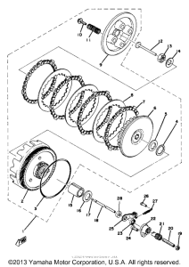 YZ80D Сцепление
