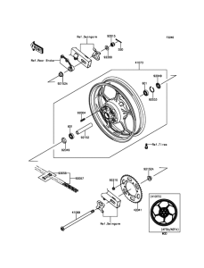 BX250 Задняя ступица колеса