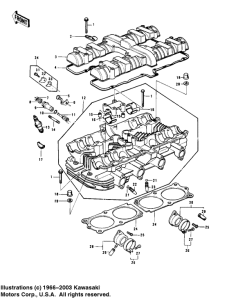 KZ1000 Cylinder head / cover