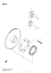 VZ800 Муфта стартера