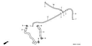 VT600C Air suction valve pipe