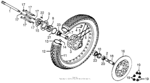 CB750 Front wheel 77