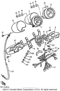 XV750E Приборы