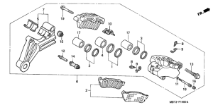 XL1000V Задний суппорт