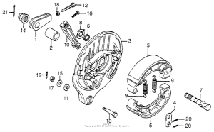 CB750 Задний тормоз