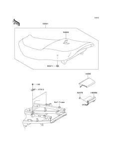 ZX600 Сиденье