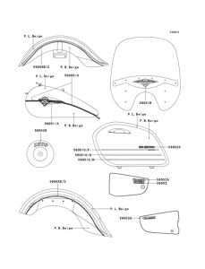 VN1500 Decals(beige / beige)(vn1500-l3)