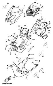 YQ50 Ветровое стекло