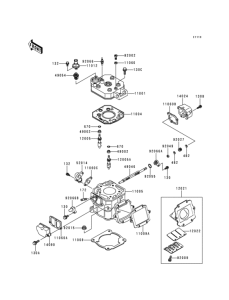 KMX125 Цилиндр и головка цилиндров