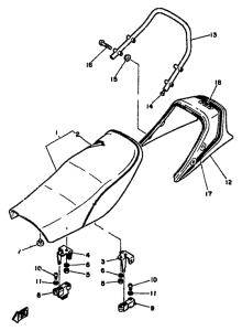 RD350LC Сиденье