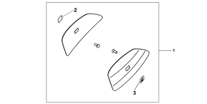 CBF600 (Naked, ABS) Colour panel set