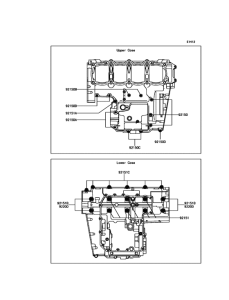 ZR800 Болты крепления картера