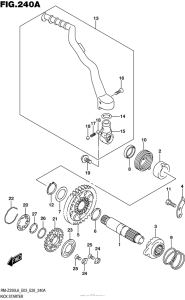 RM-Z250 Кик стартер