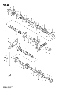 DL650 Трансмиссия