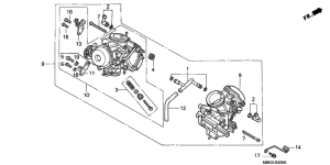 VT1100C3 Carburetor assy