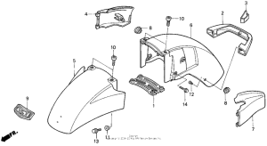 GL1500I Переднее крыло
