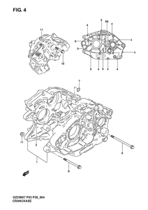 GZ250 Картер двигателя