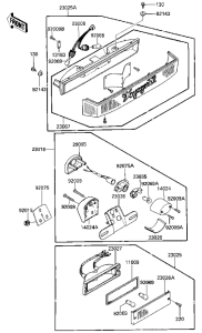 ZG1200 Taillight unit ass`y