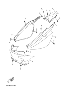 CW50RS Боковые обтекатели