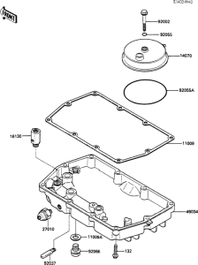 EX500 Поддон картера