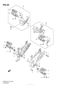GSX-R250 Подножки
