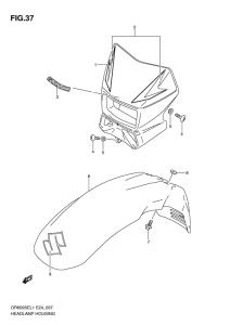 DR650 Фара головного света